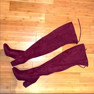 Over the knee thigh high boots